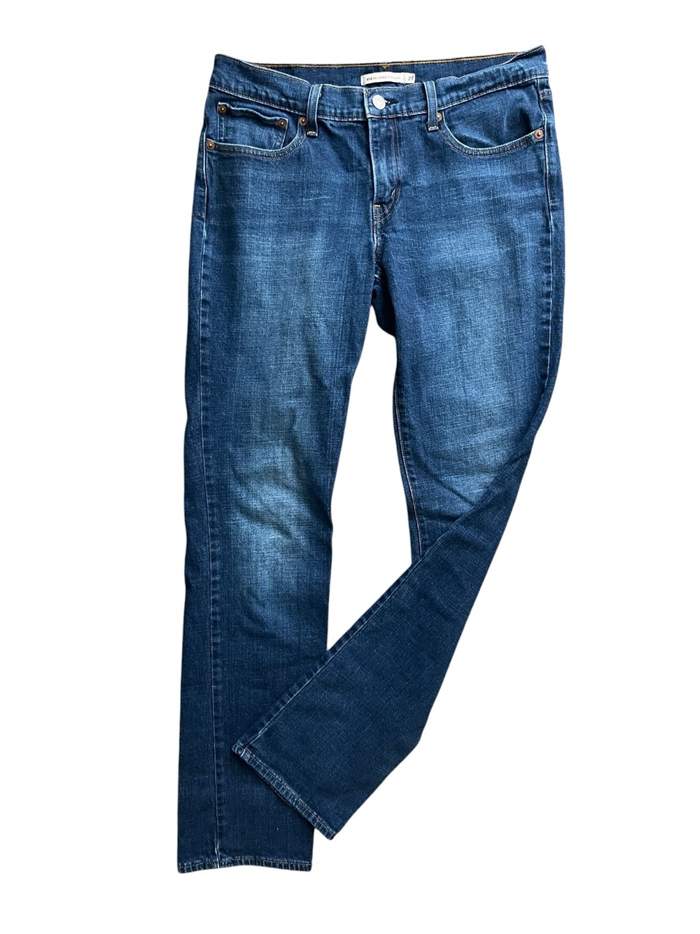 Levi's Dark Indigo 414 Relaxed Straight Jeans